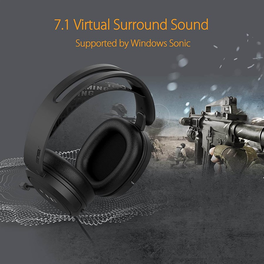 ASUS TUF Gaming H1 7 1 Surround Multi Platform Wired Gaming Headset