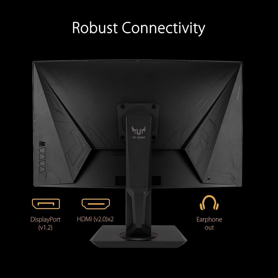 Asus Tuf Gaming Vg Vqr Inch Wqhd Hz Ms Curved Hdr Gaming