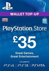 £35 PlayStation Store PSN Gift Card - PS3/ PS4/ PS Vita [UK Region Instant Email Delivery]