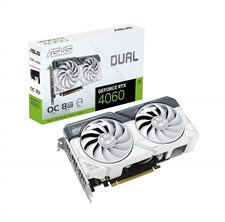 ASUS Dual GeForce RTX™ 4060 White OC Edition 8GB GDDR6 Graphics Card