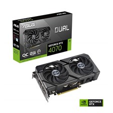 ASUS Dual GeForce RTX™ 4070 EVO OC Edition 12GB GDDR6X Graphics Card