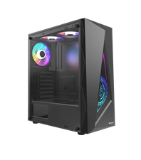 Boost Jaguar RGB ATX Mid-Tower Computer Case with 3 RGB Fans Included