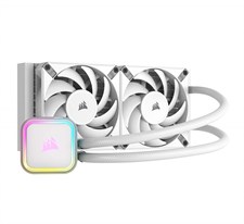 Corsair iCUE H100i RGB ELITE 240mm AIO Liquid CPU Cooler - White