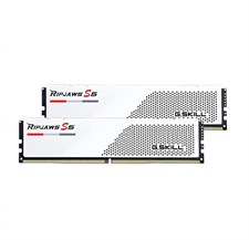 G.SKILL Ripjaws S5 64GB (2 x 32GB) DDR5 6000Mhz Desktop Memory Ram - White