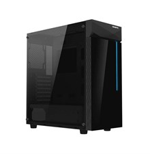 Gigabyte C200 Glass ATX Mid Tower Computer Case - Black 