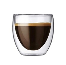 Prismora Borosilicate Glass Double-Wall Insulated Coffee Cup 80 ml