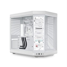 HYTE Y70 Touch Infinite Dual Chamber ATX Mid Tower Computer Case With 2.5K LCD Touchscreen - White