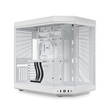 HYTE Y70 Modern Aesthetic Dual Chamber ATX Mid-Tower Computer Case with PCIE 4.0 Riser Cable - White