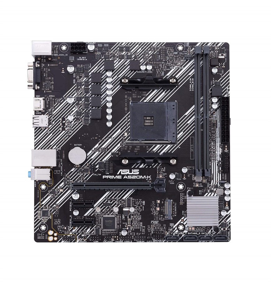 ASUS PRIME A520M-K AMD A520 Ryzen AM4 micro ATX Motherboard Price in ...