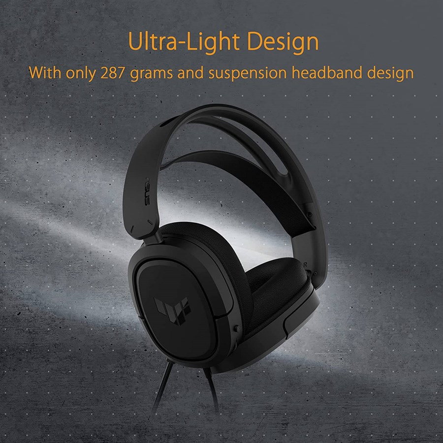 ASUS TUF Gaming H1 7.1 Surround Multi-Platform Wired Gaming Headset ...