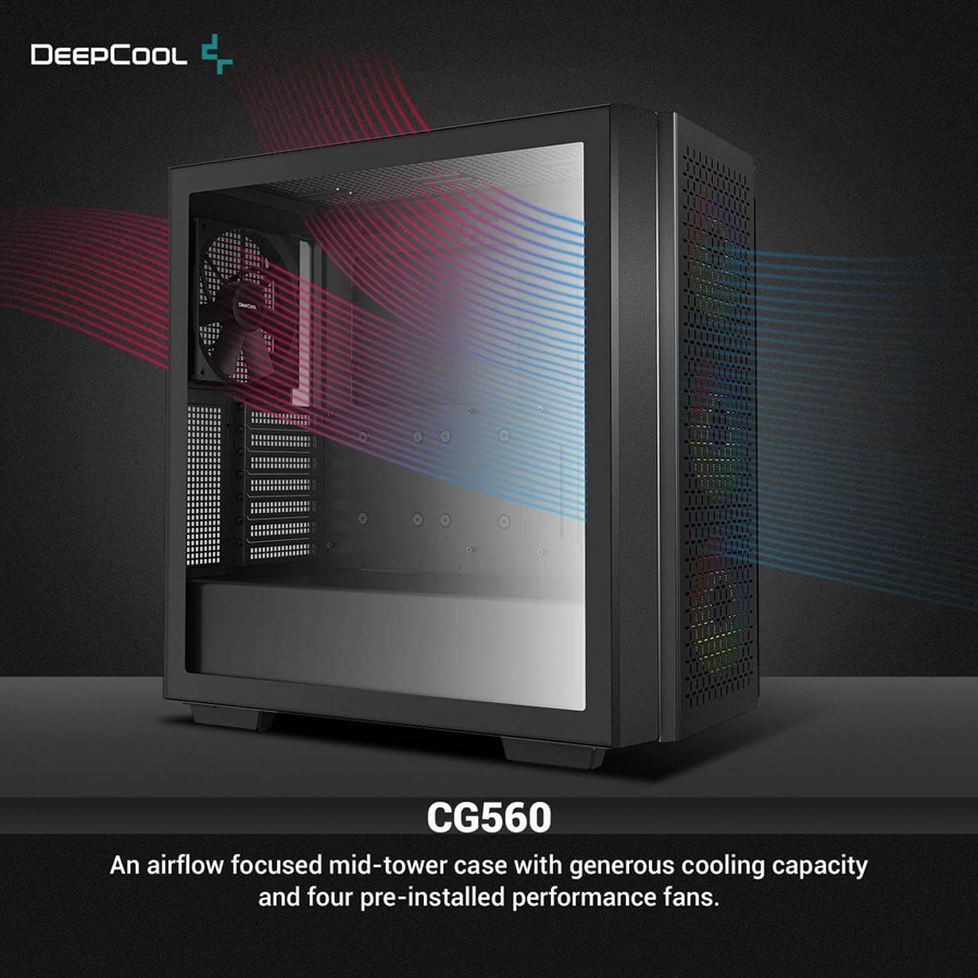 Buy DeepCool CG560 Airflow RGB Mid Tower ATX Computer Case Price in ...