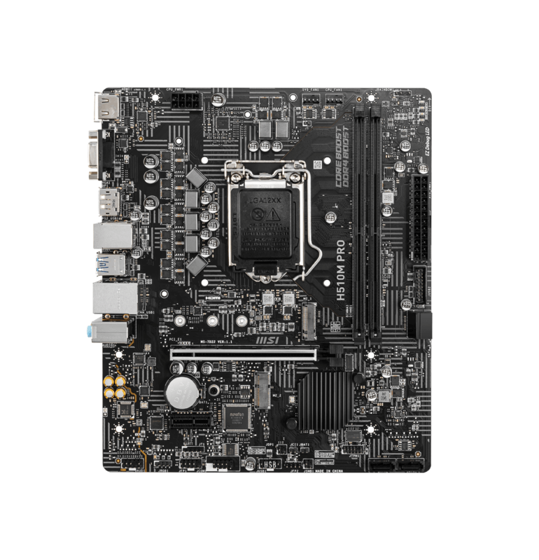 MSI PRO Series H510M PRO 11th Gen LGA 1200 mATX Motherboard Price in ...