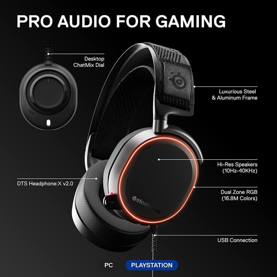 SteelSeries Arctis Pro Wired High Fidelity Gaming Headset Price in ...