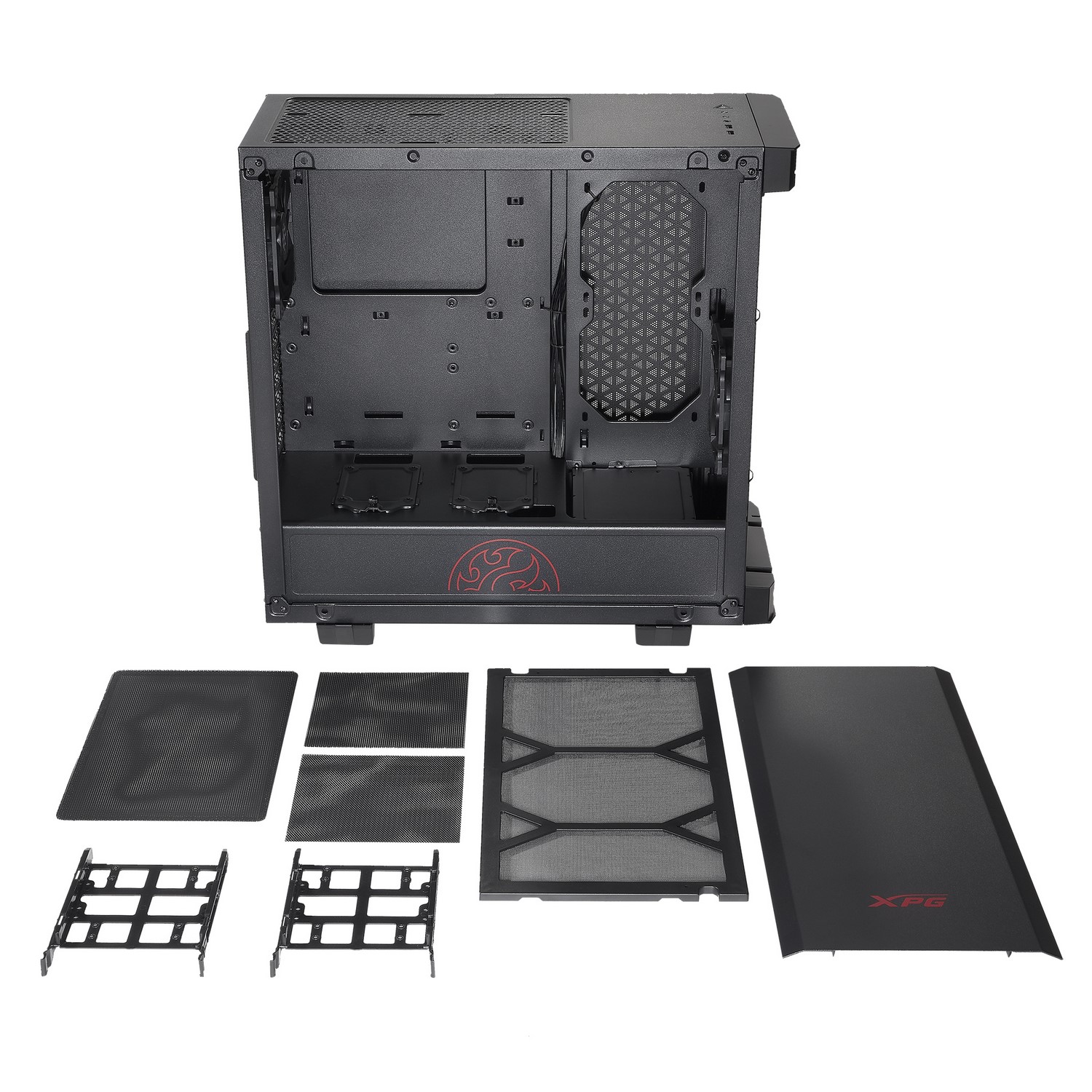 XPG Invader Mid-Tower Brushed Aluminum PC Case â€“ Black | PakDukaan