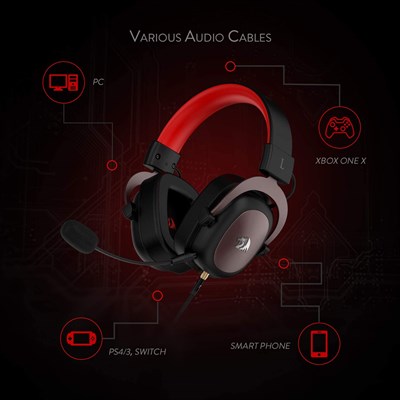 Redragon H510 Zeus 7.1 Surround Wired Gaming Headset | PakDukaan